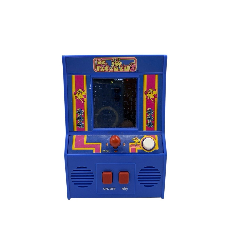 MS PACMAN Retro Mini Arcade Handheld Game BANDAI Tested 2018